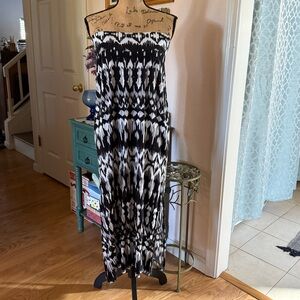 AB STUDIO Women's Black & White Maxi Skirt or Dress